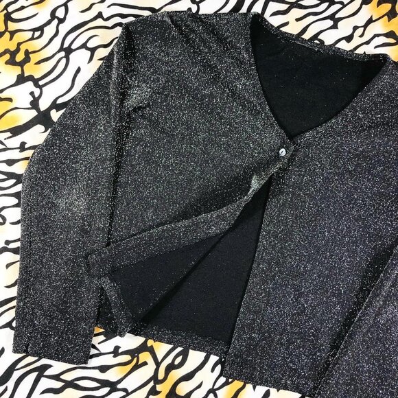 Sparkly grey open cardigan - Picture 2 of 4